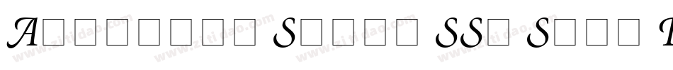 Atlantix Swash SSi Semi Bold Italic字体转换